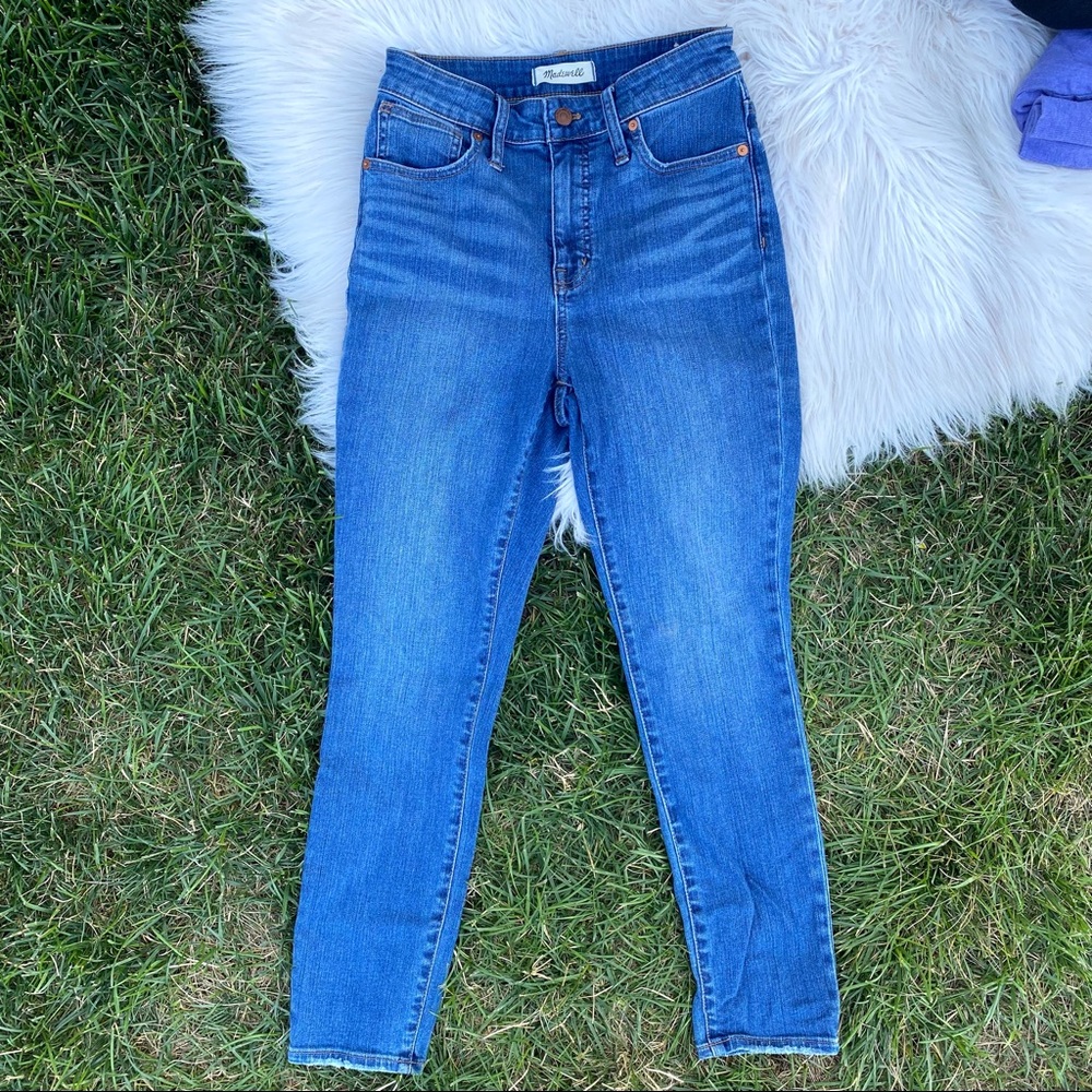 Madewell Curvy High-Rise Skinny Crop Jeans 25